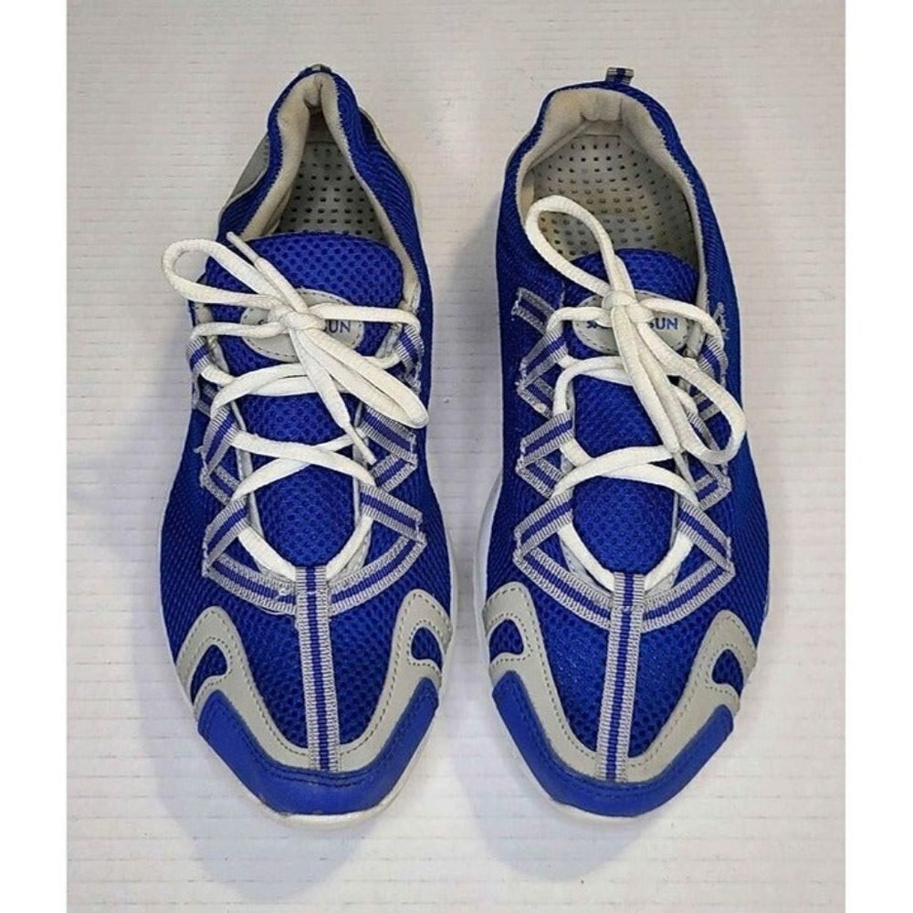 Sand N Sun Womens Lightweight Sneakers Lace-up Vented Insole Water Shoes 11